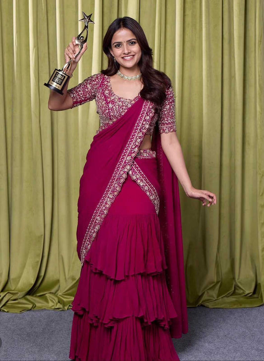 Georgette Lehenga