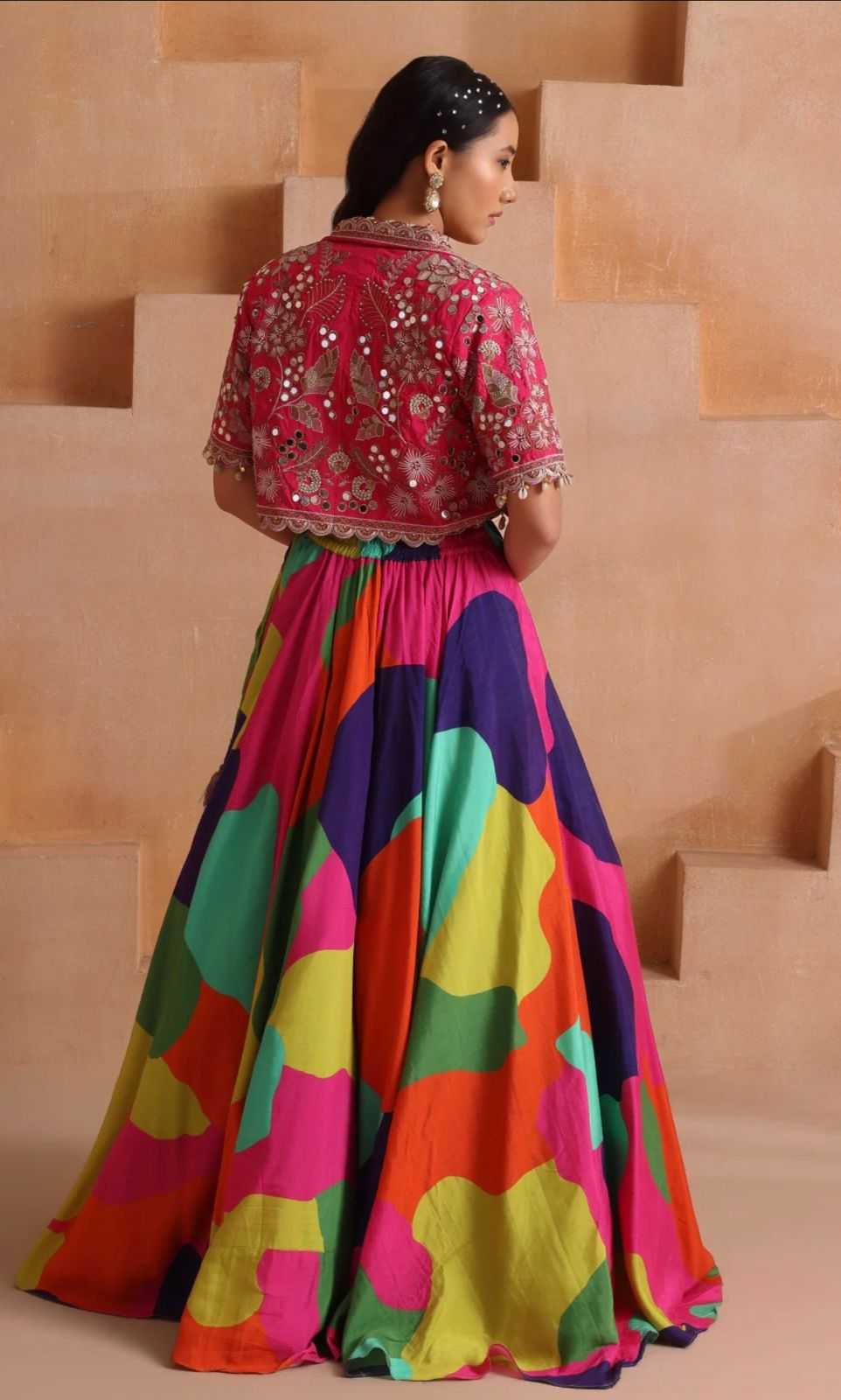 Chinon Silk Designer Lehenga