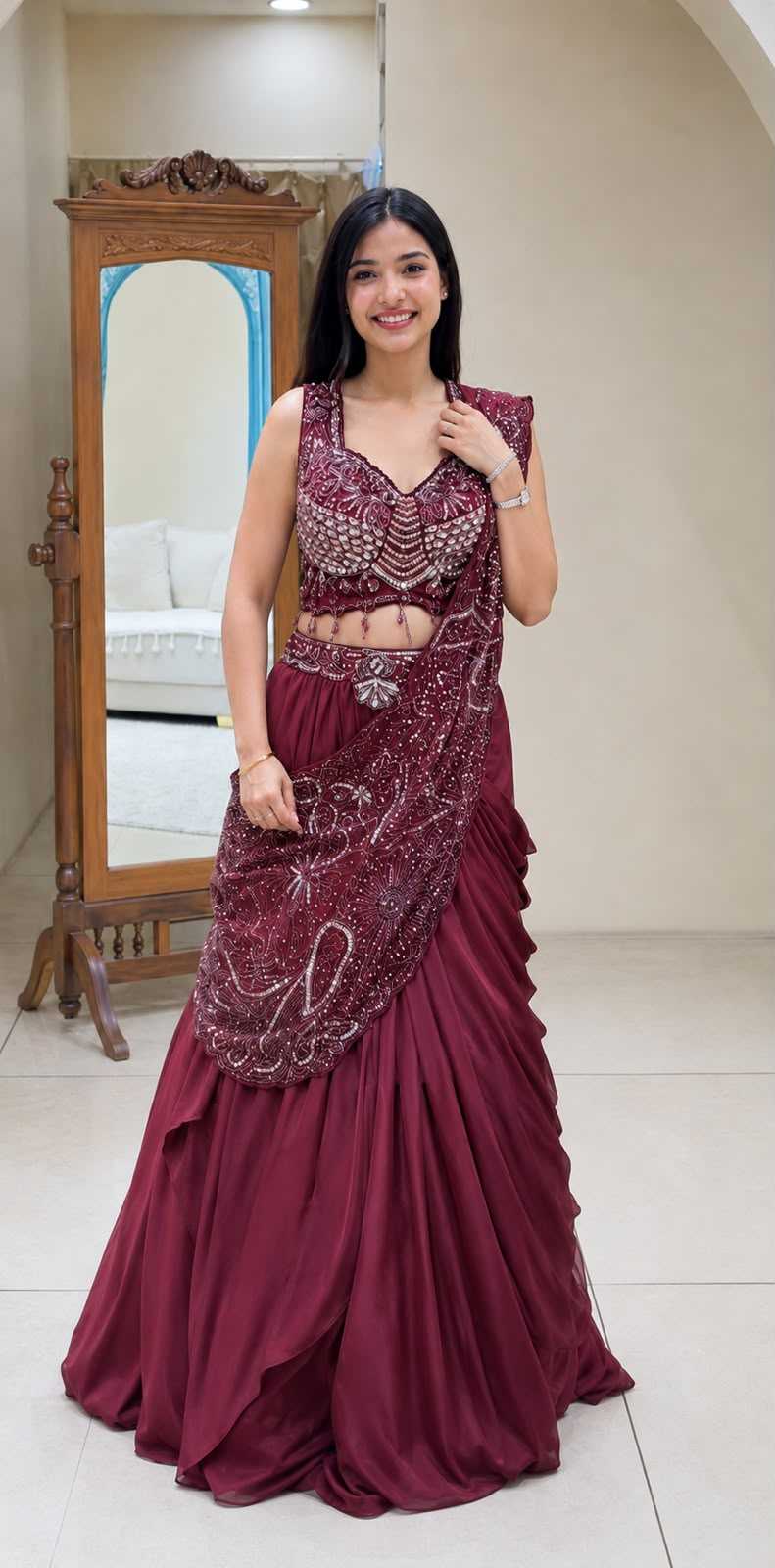 Rangoli Silk Lehenga