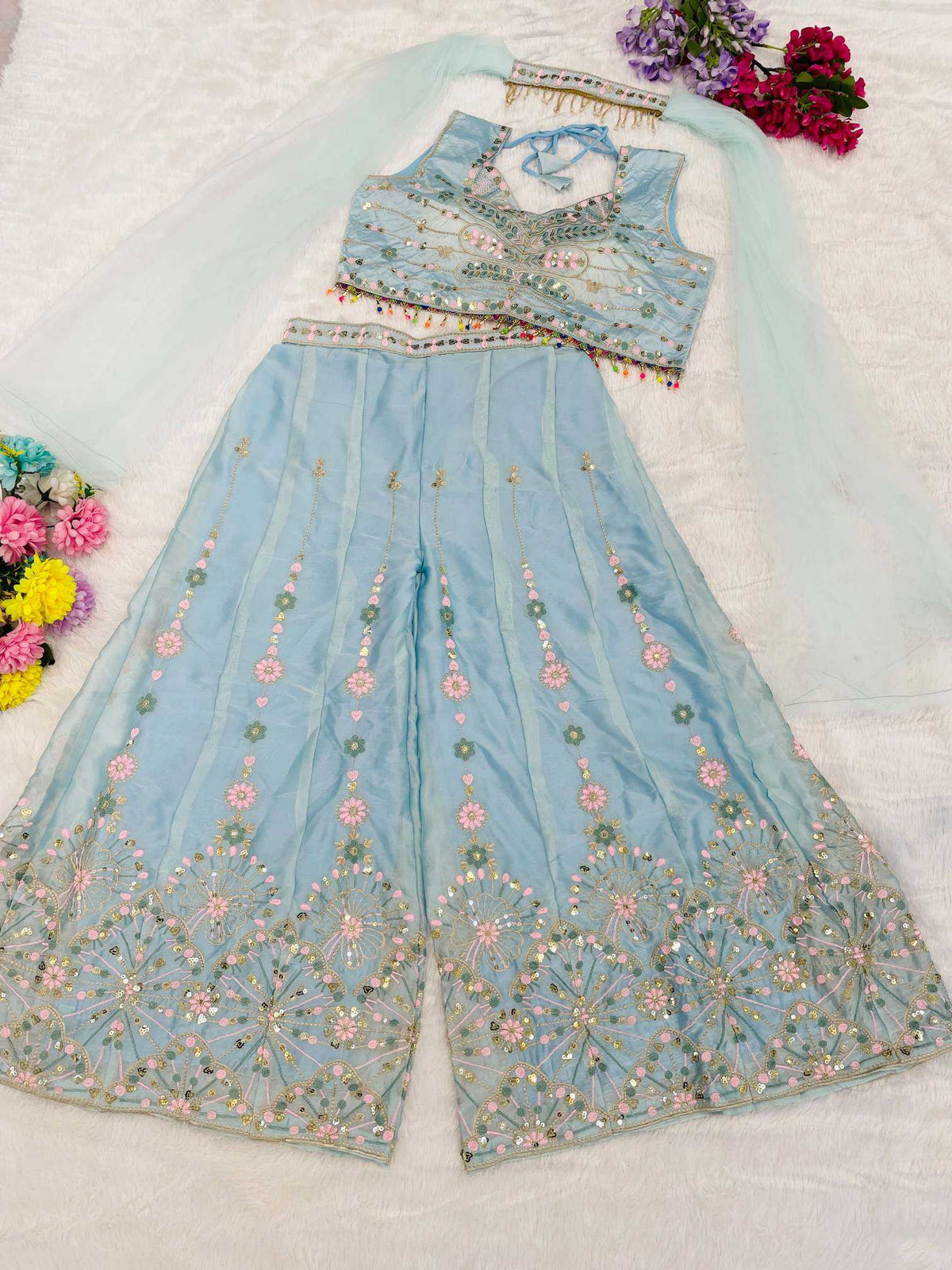 Rangoli Silk Embroidery Suit
