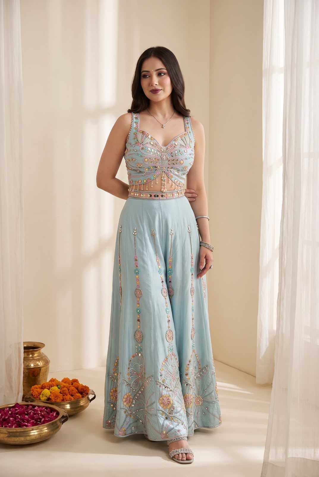 Rangoli Silk Embroidery Suit