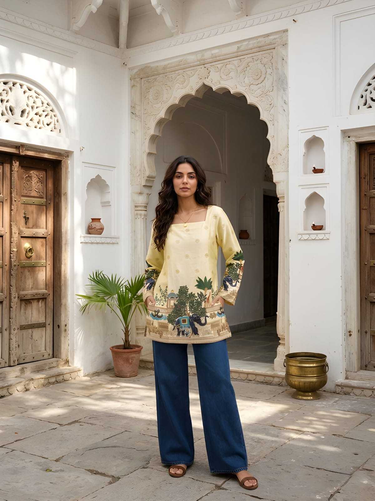Cotton Printed Kurti 1071