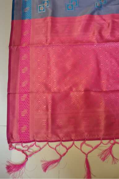 Banarasi Soft Silk Saree in Morpich