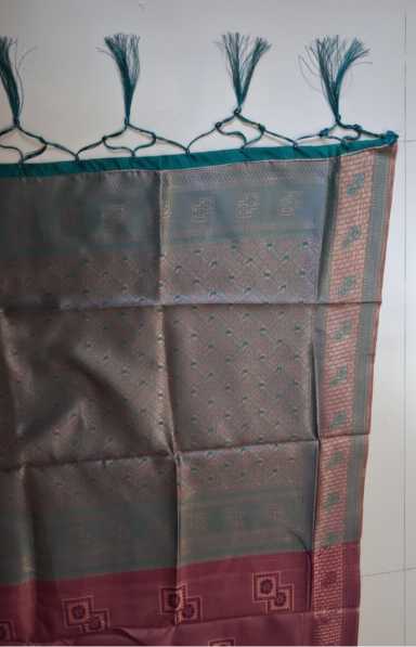 Banarasi Soft Silk Saree in Morpich