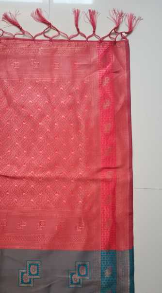 Banarasi Soft Silk Saree in Morpich