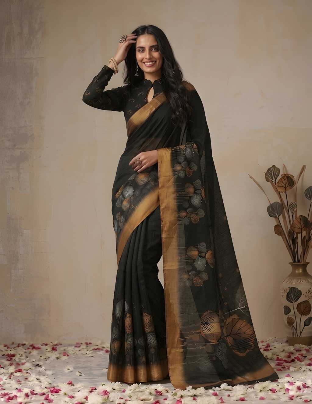 Cotton Printed Saree 20018