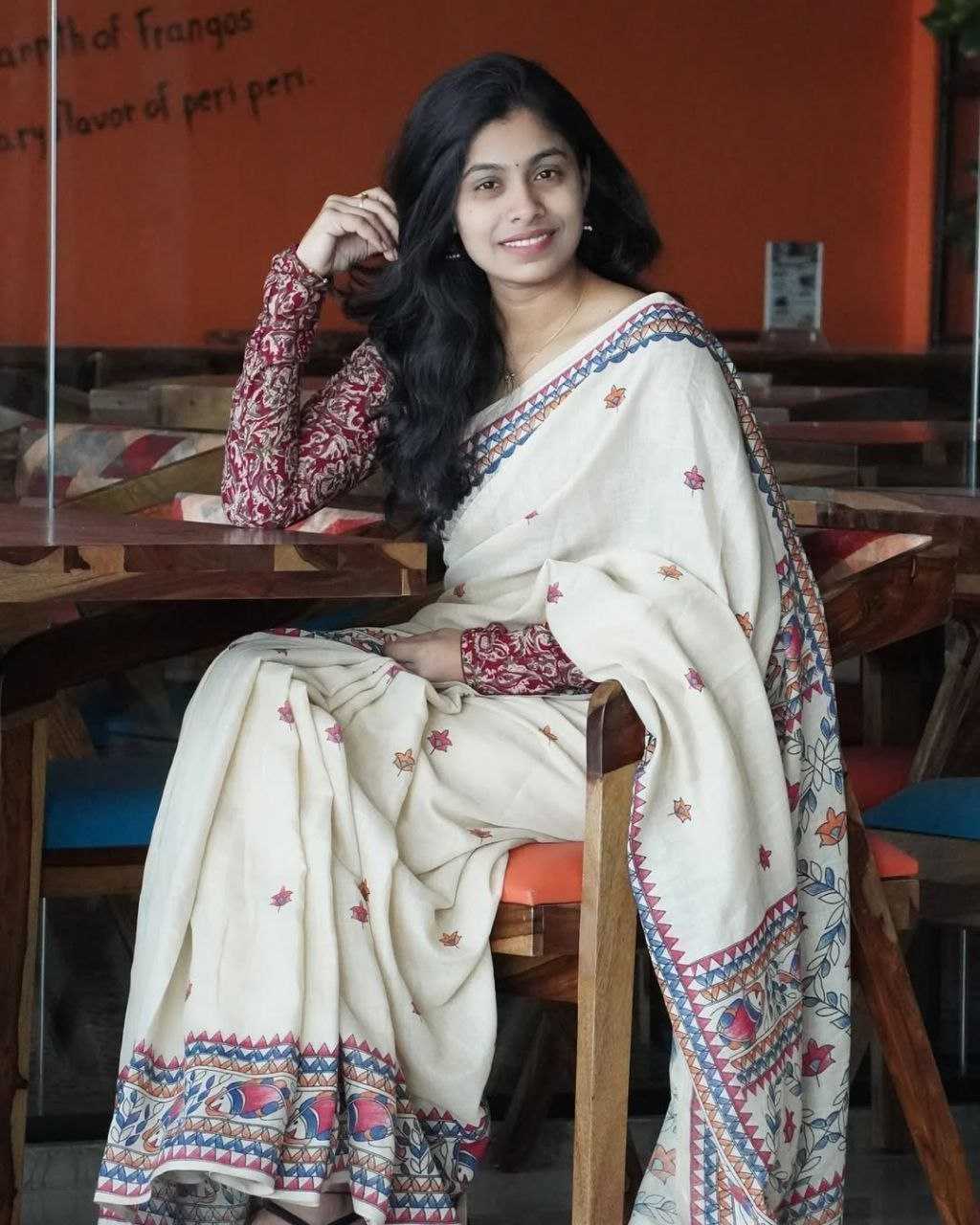 Cotton Kalamkari Saree