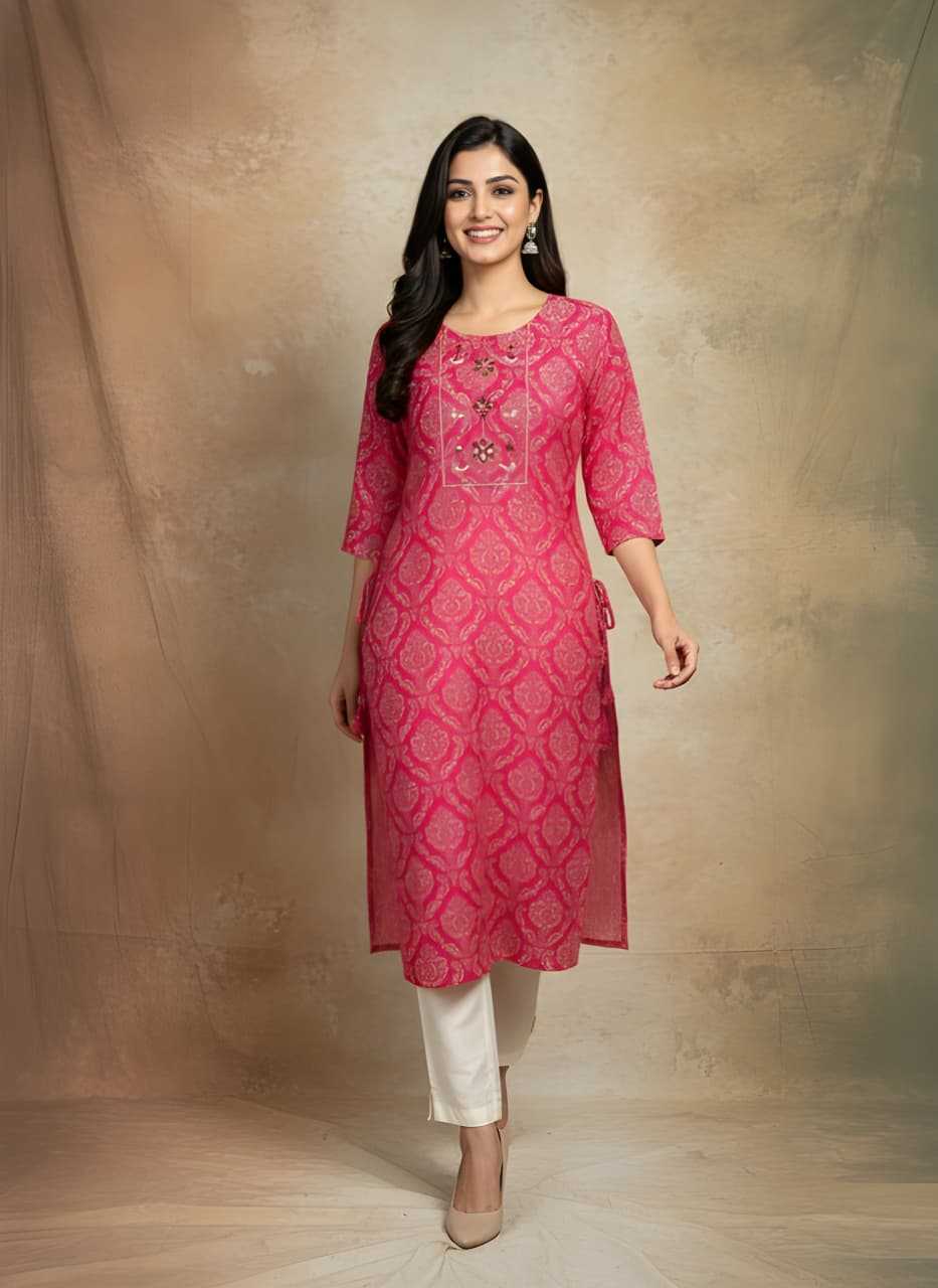 Cotton Printed Kurti 738