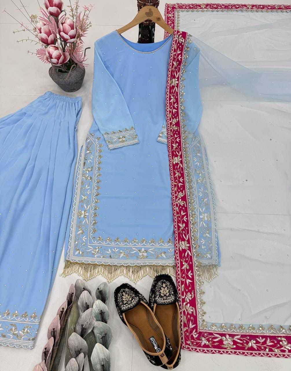 Georgette Embroidery Suit 001