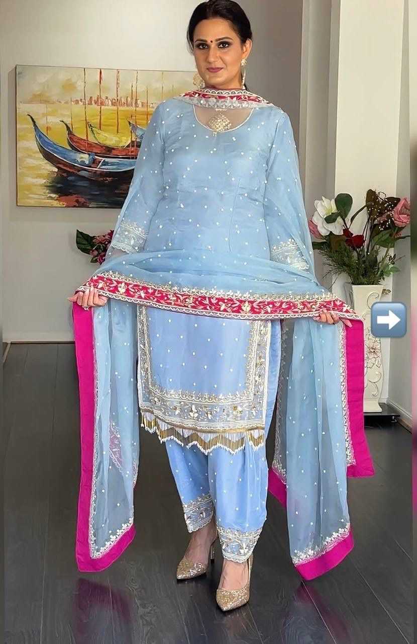 Georgette Embroidery Suit 001
