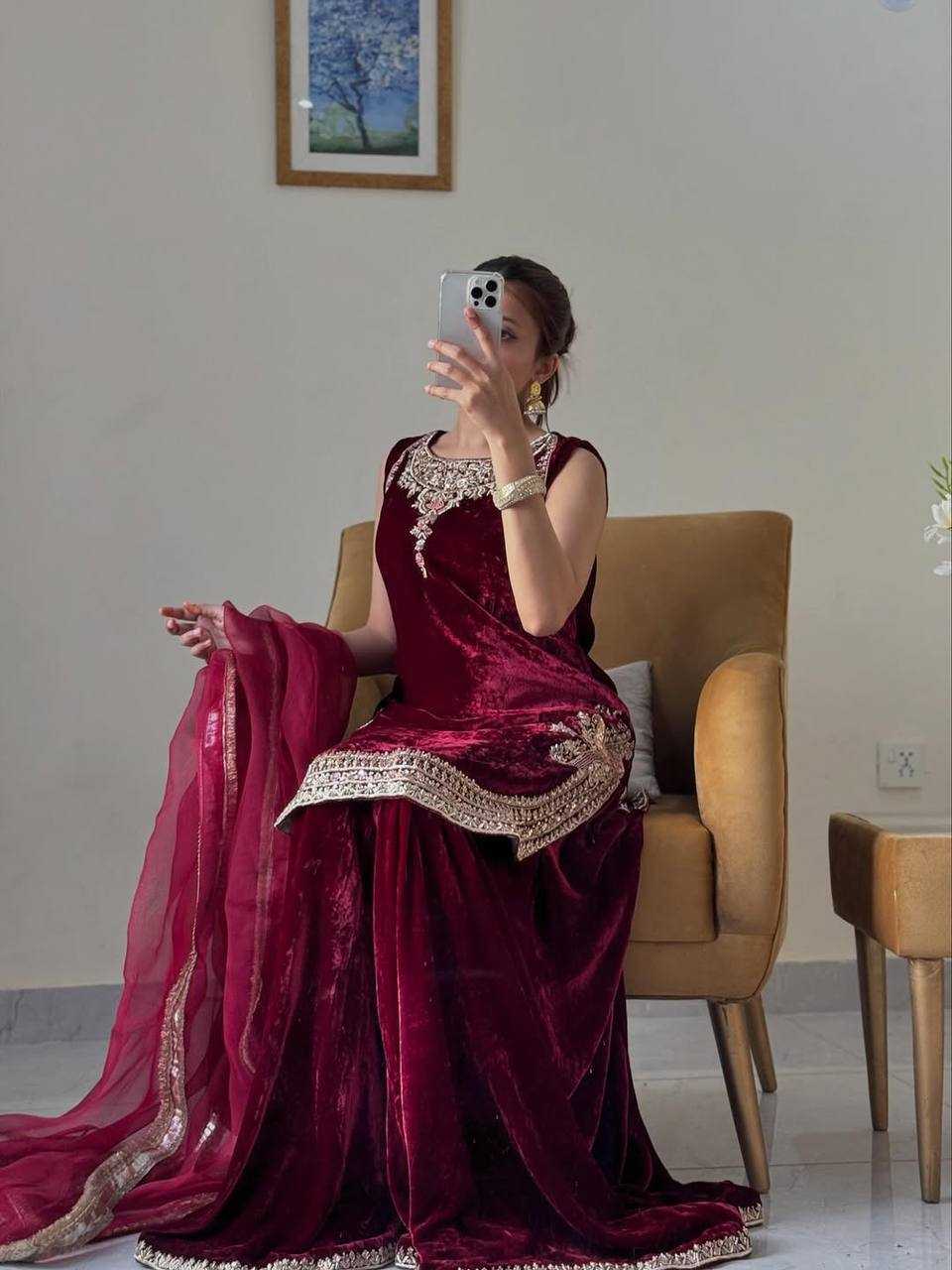 Viscose Velvet Suit