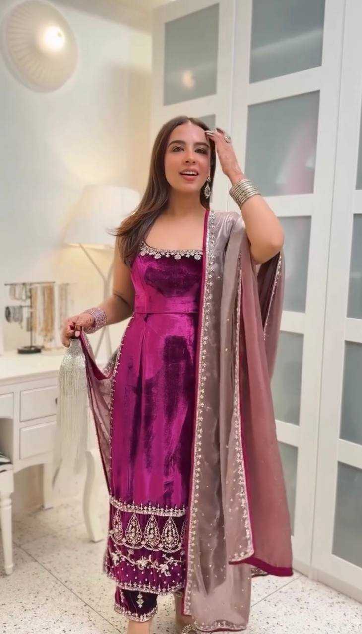 Viscose Embroidery Suit