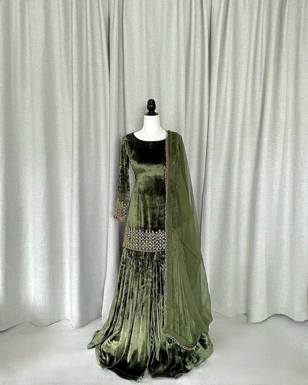 Viscose Sharara Salwar Suit
