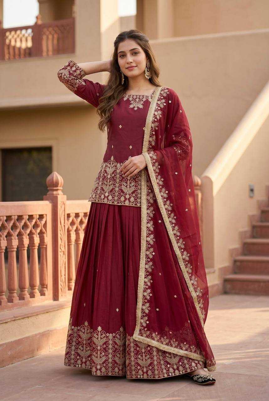 Heavy Silk Embroidered Lehenga