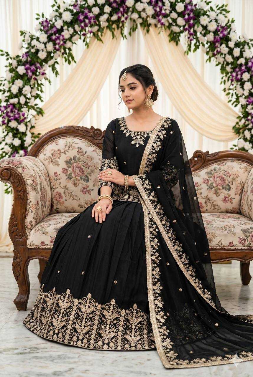 Heavy Silk Embroidered Lehenga