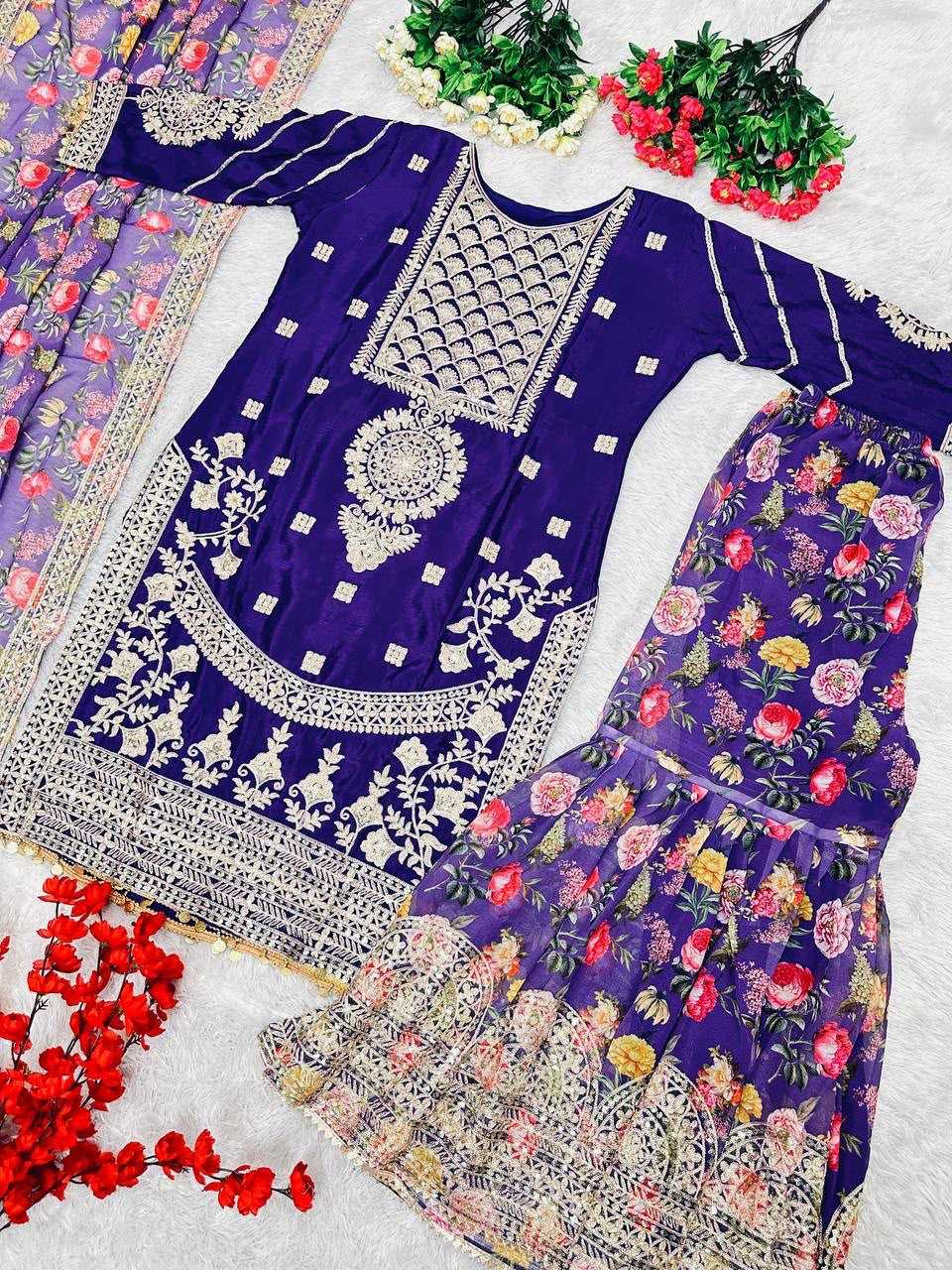 Chinon Silk Palazzo Suit