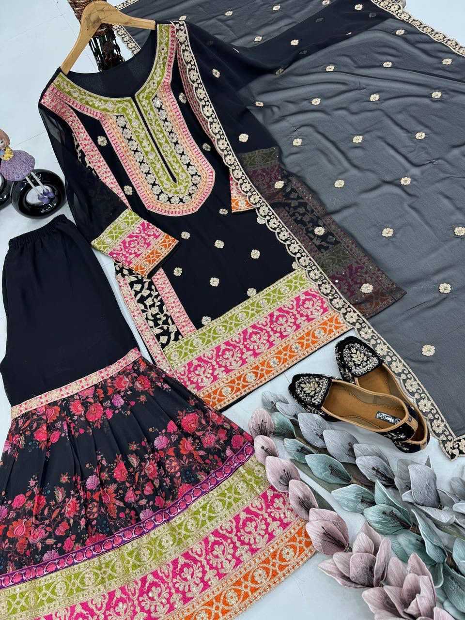 Faux Georgette Printed Suit 1680