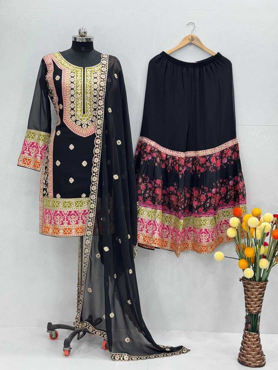 Faux Georgette Printed Suit 1680