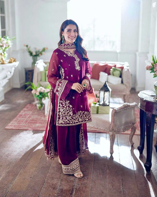 Crepe Embroidery Suit 1698