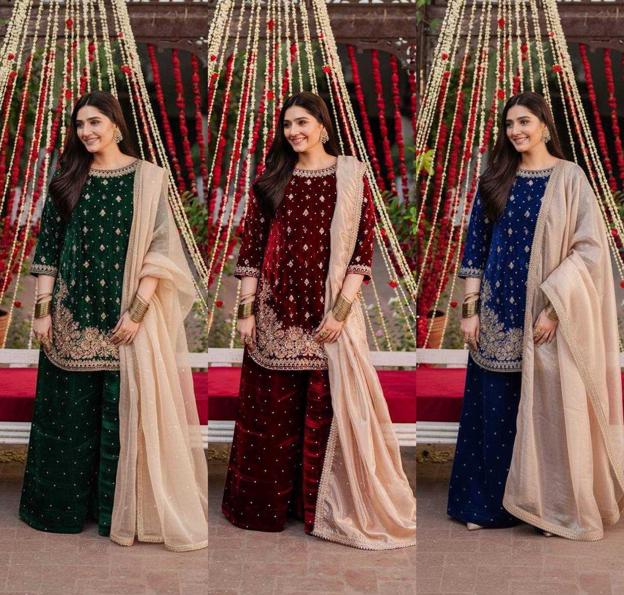 Viscose Sharara Salwar Suit