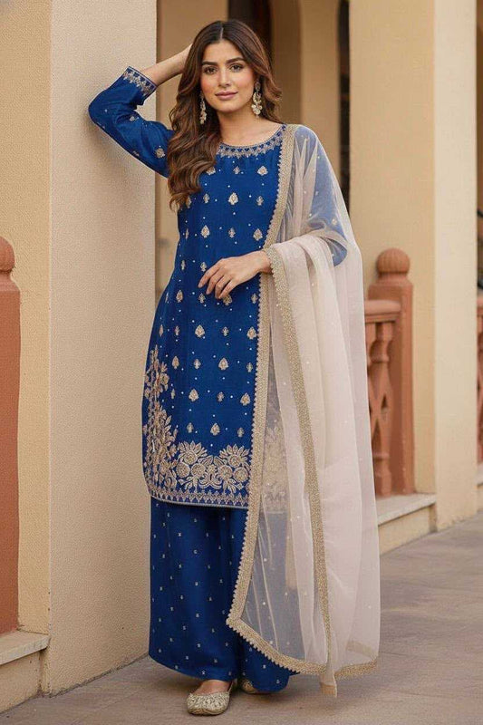 Heavy Silk Embroidery Suit