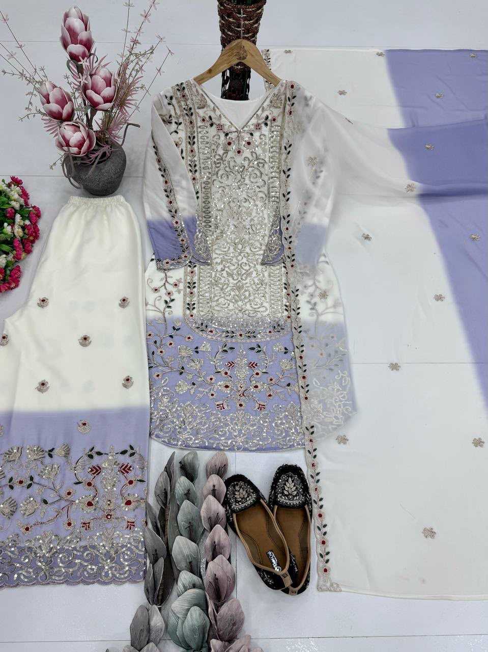 Georgette Embroidery Suit 1722