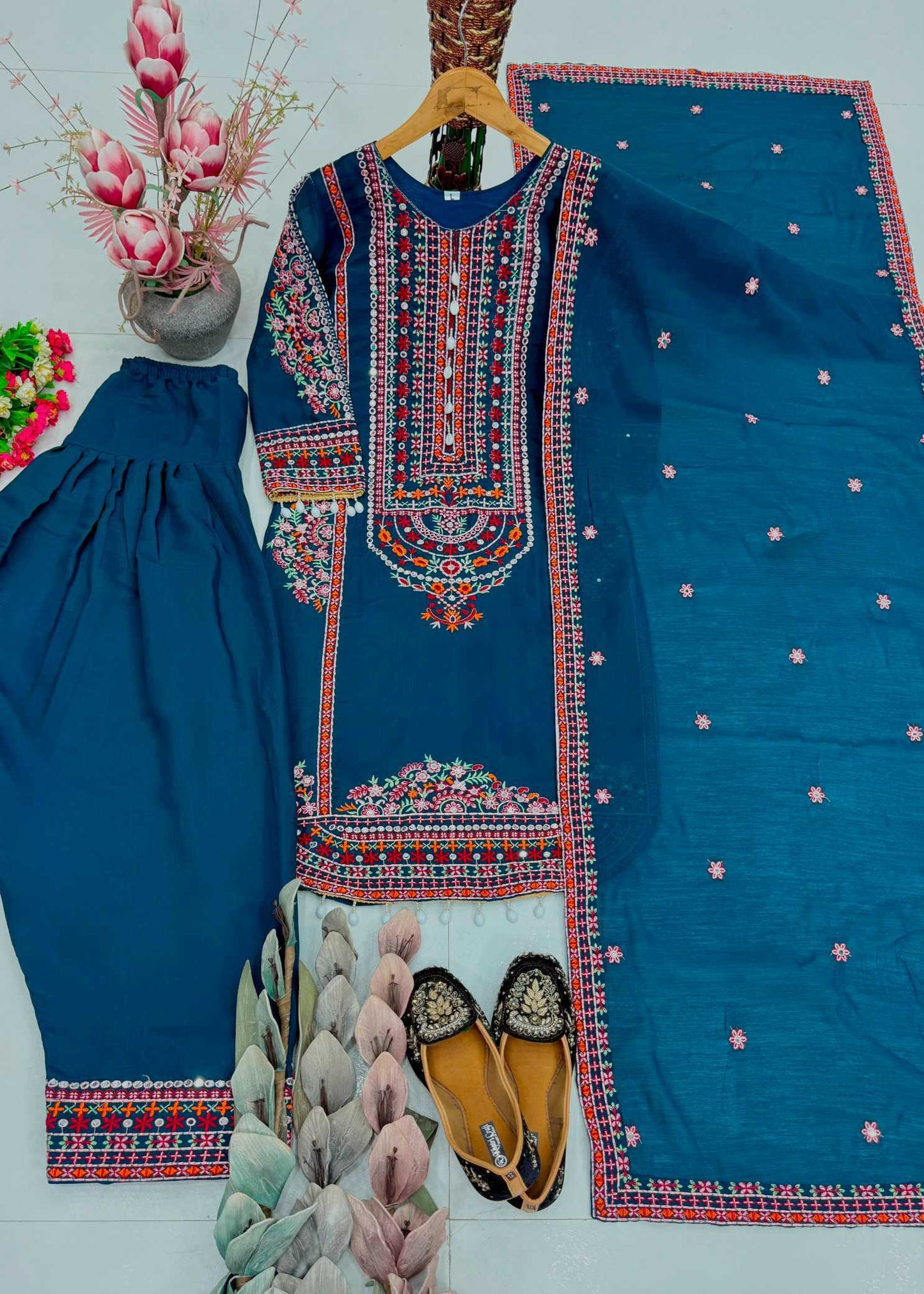 Chanderi Soft Cotton Suit