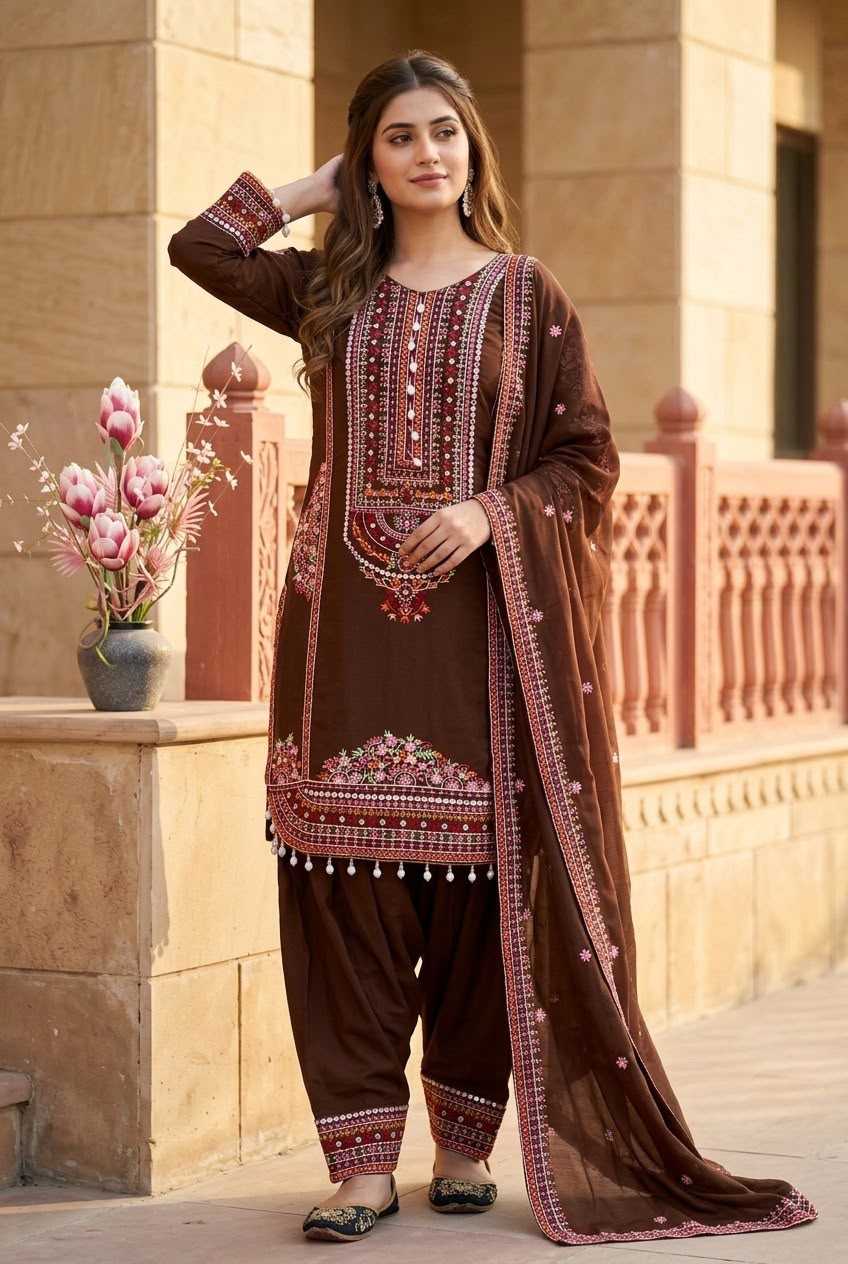 Chanderi Soft Cotton Suit