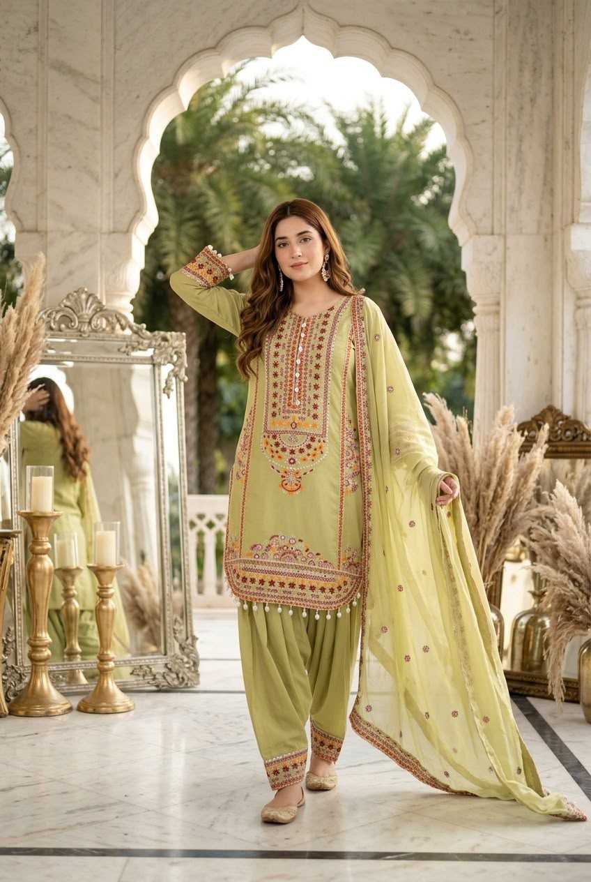 Chanderi Soft Cotton Suit