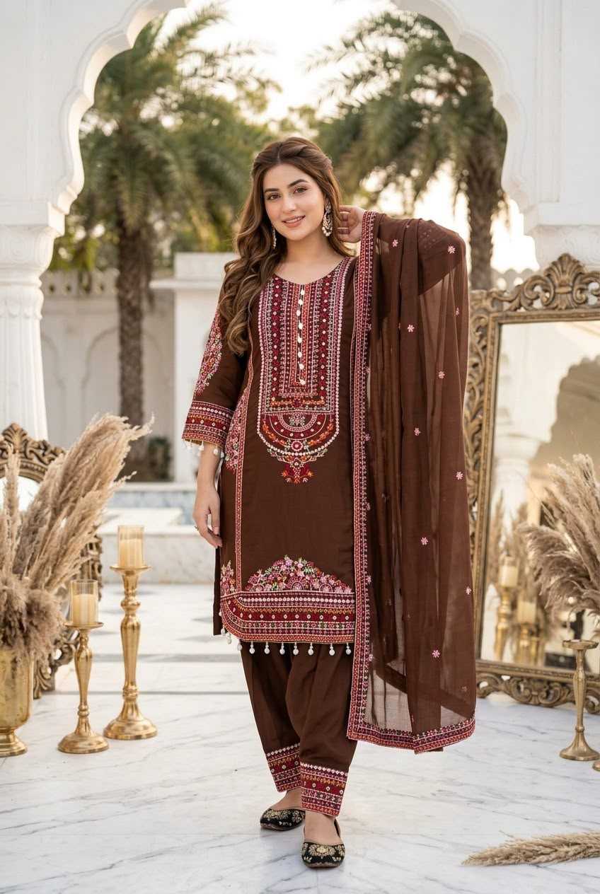 Chanderi Soft Cotton Suit