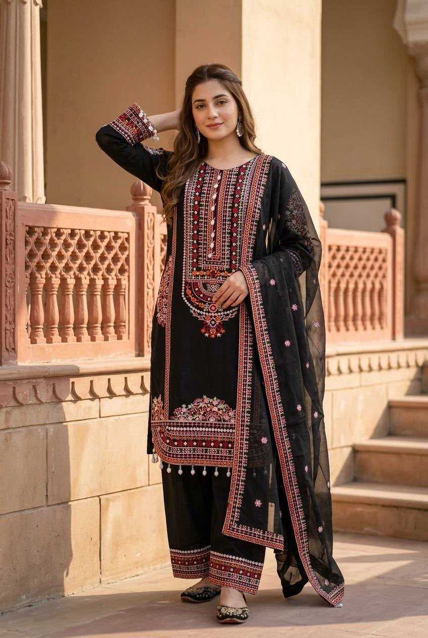 Chanderi Soft Cotton Suit