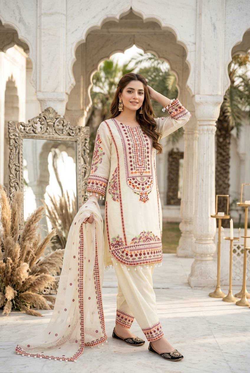 Chanderi Soft Cotton Suit