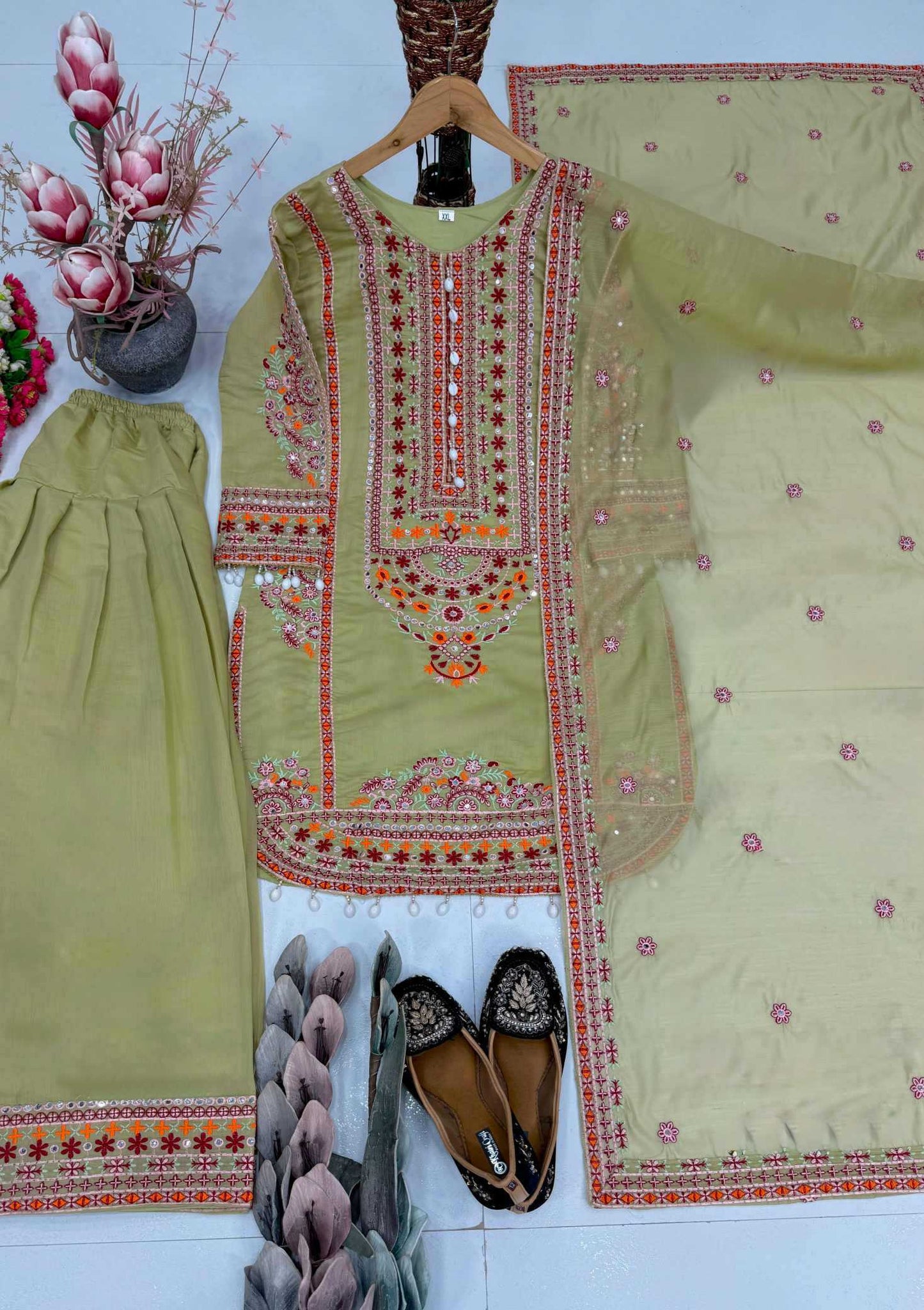 Chanderi Soft Cotton Suit