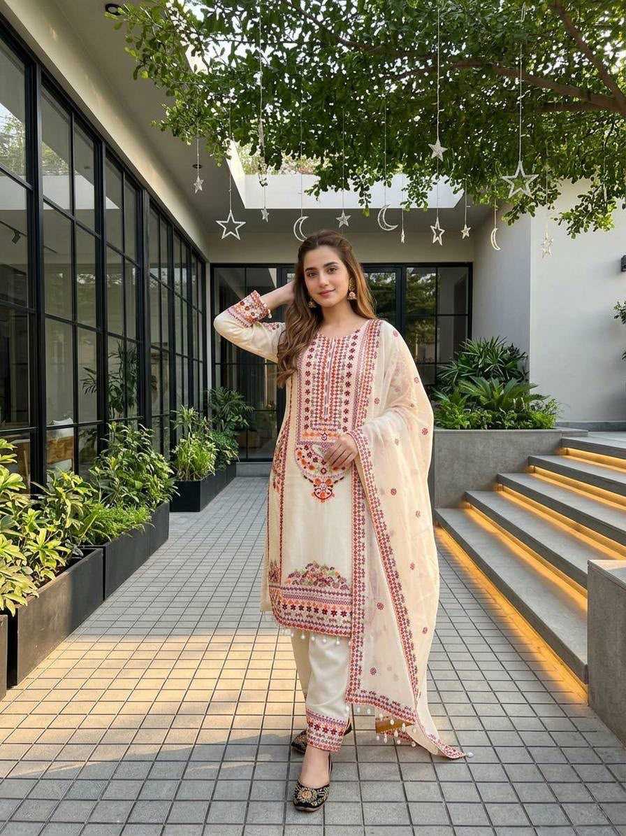 Chanderi Soft Cotton Suit