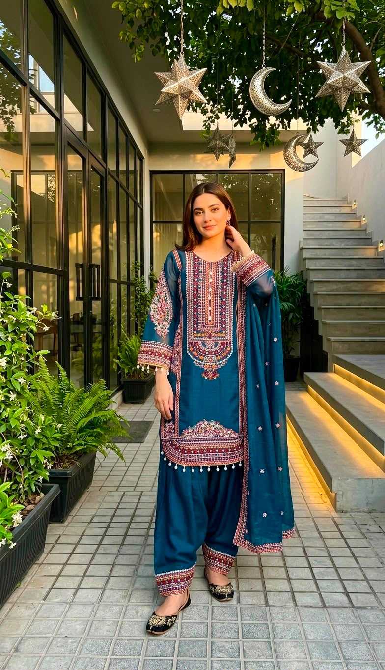 Chanderi Soft Cotton Suit