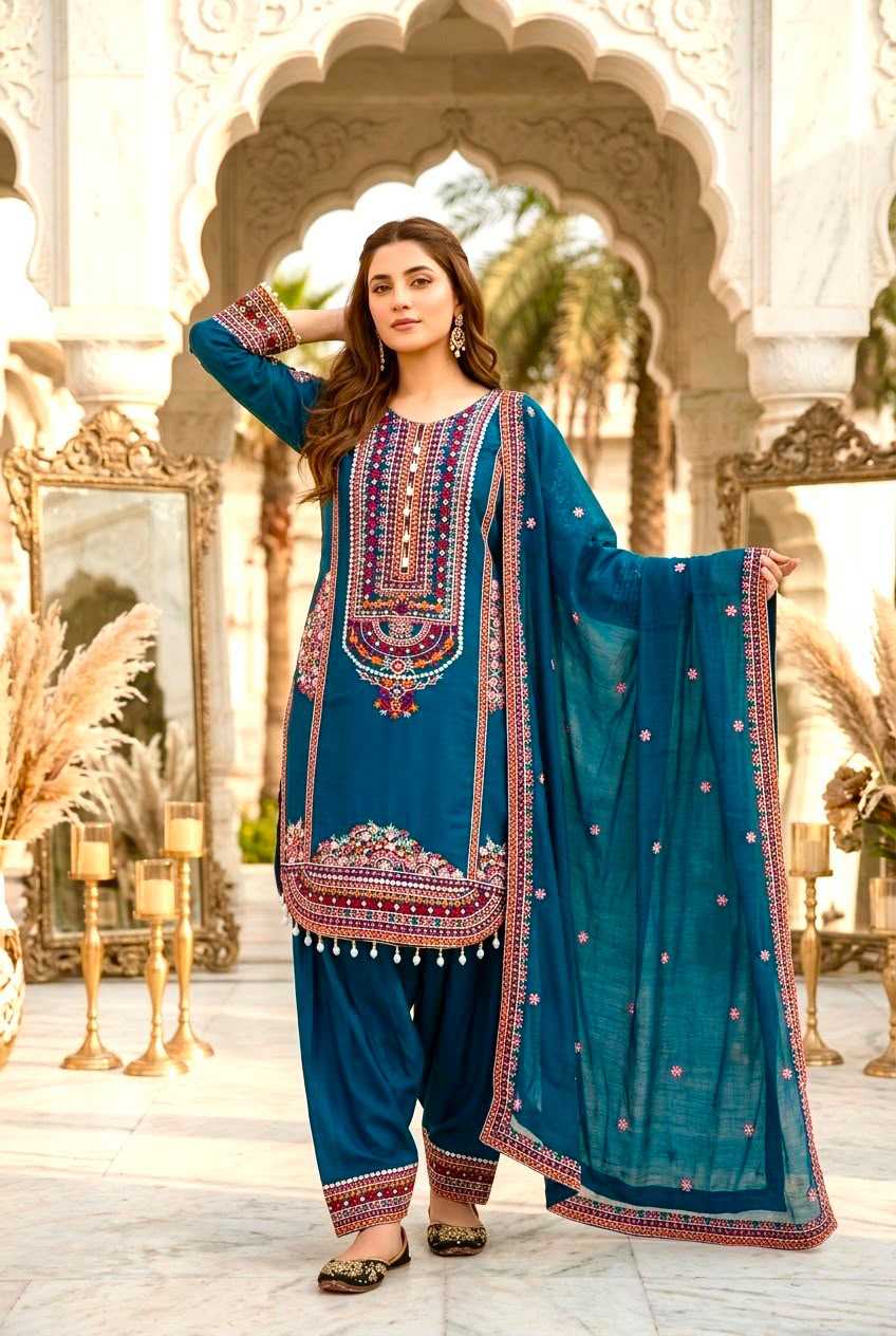 Chanderi Soft Cotton Suit