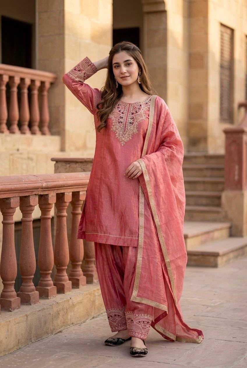 Heavy Silk Party Wear Suit