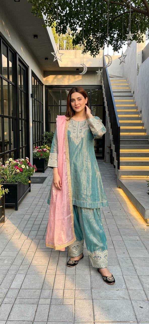 Heavy Silk Party Wear Suit