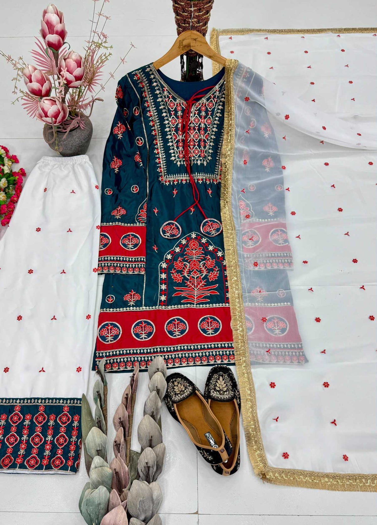 Heavy Silk Embroidery Suit