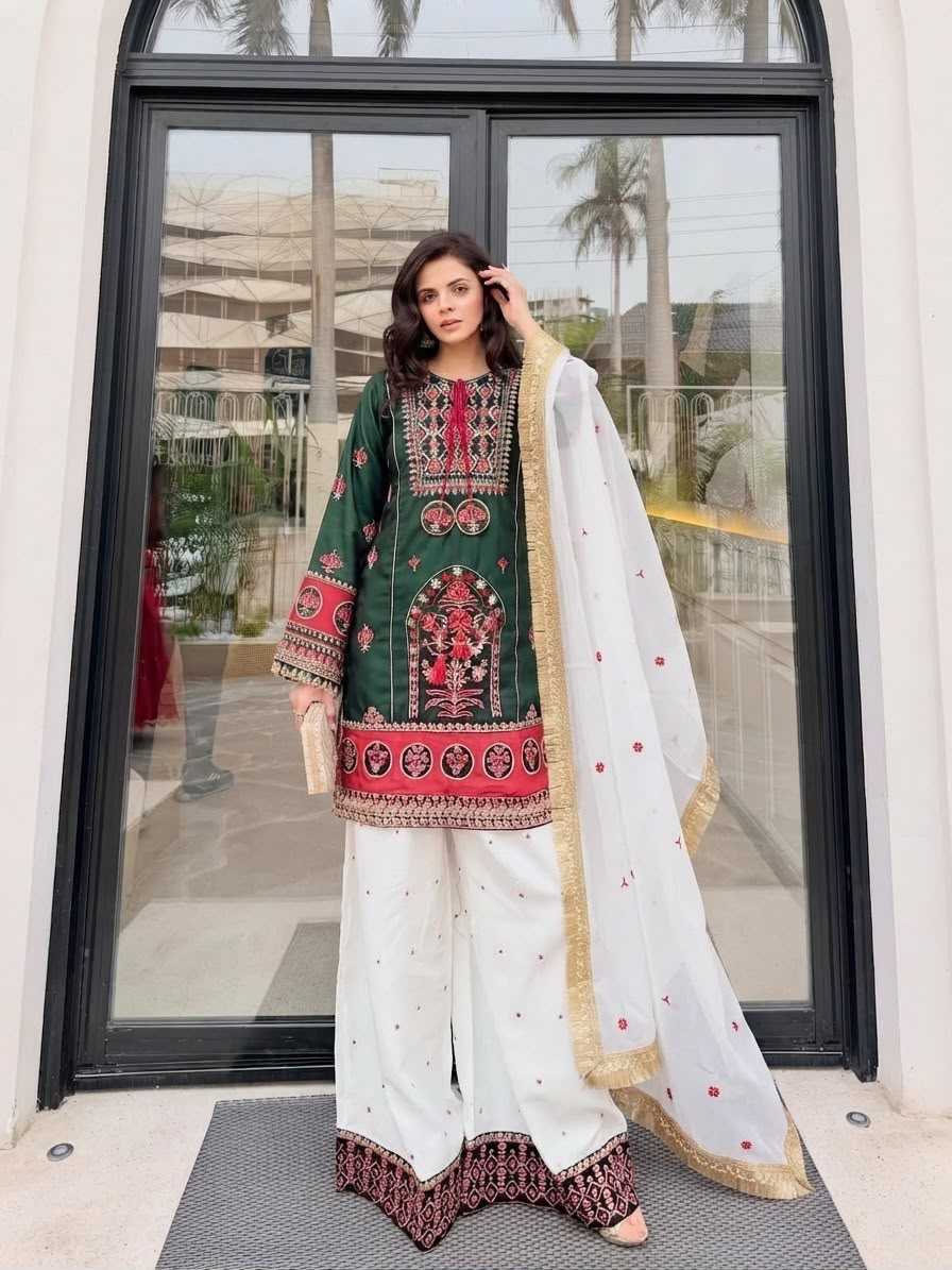 Heavy Silk Embroidery Suit