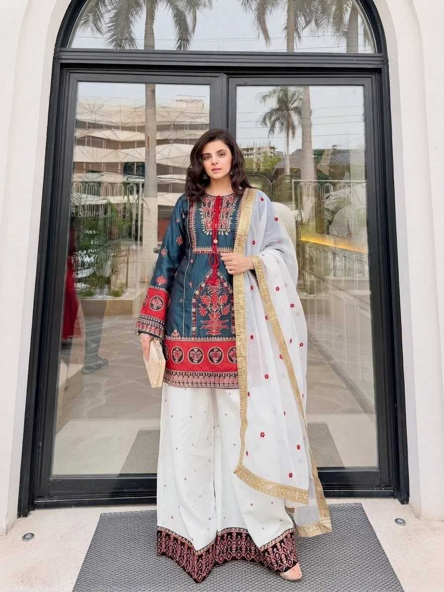 Heavy Silk Embroidery Suit