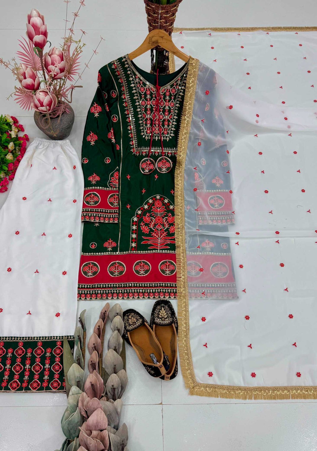 Heavy Silk Embroidery Suit