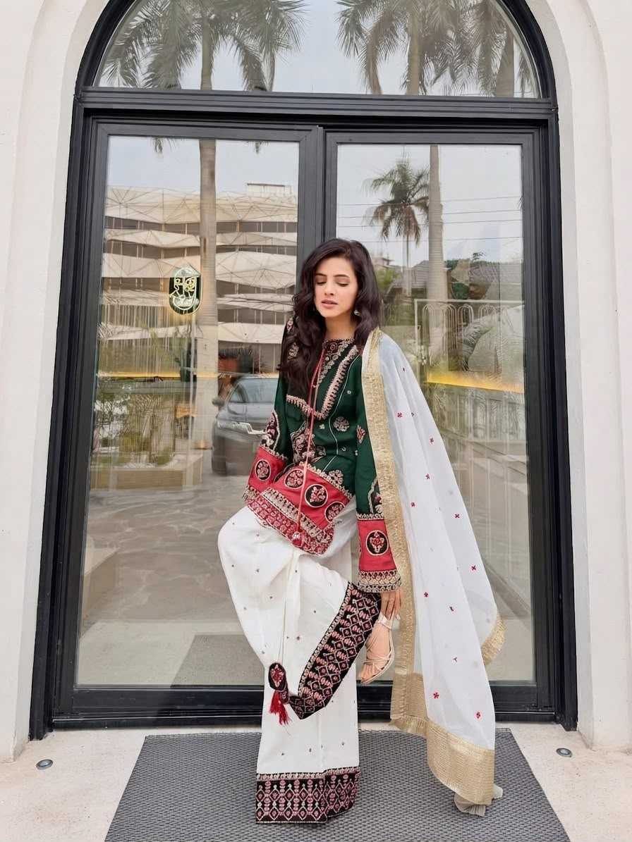 Heavy Silk Embroidery Suit