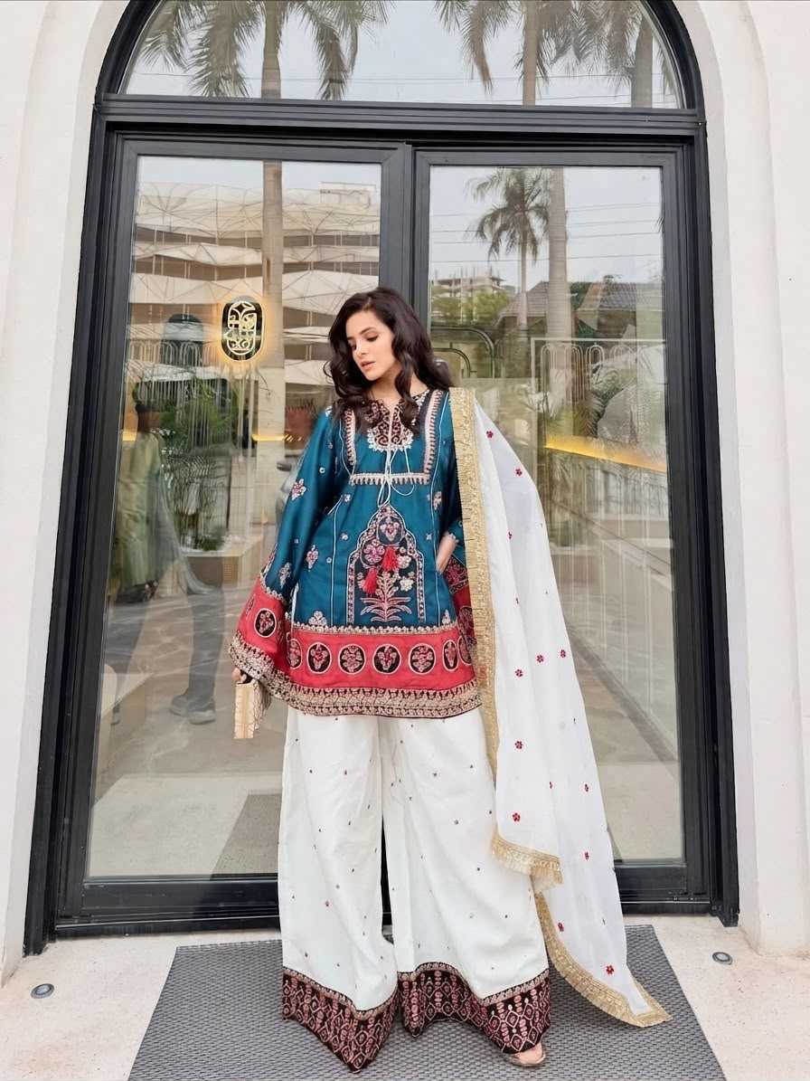 Heavy Silk Embroidery Suit