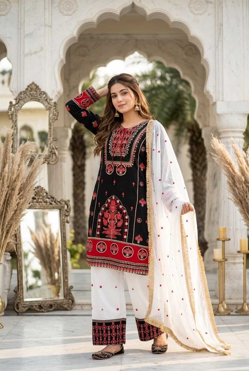 Heavy Silk Embroidery Suit