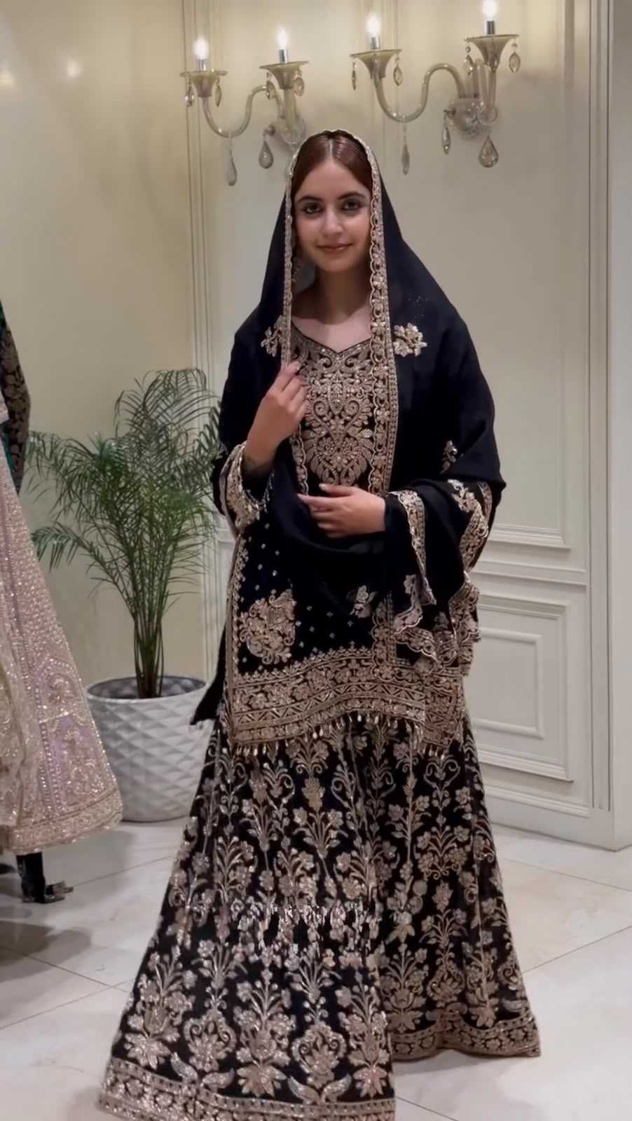 Faux Georgette Embroidery Suit 1733