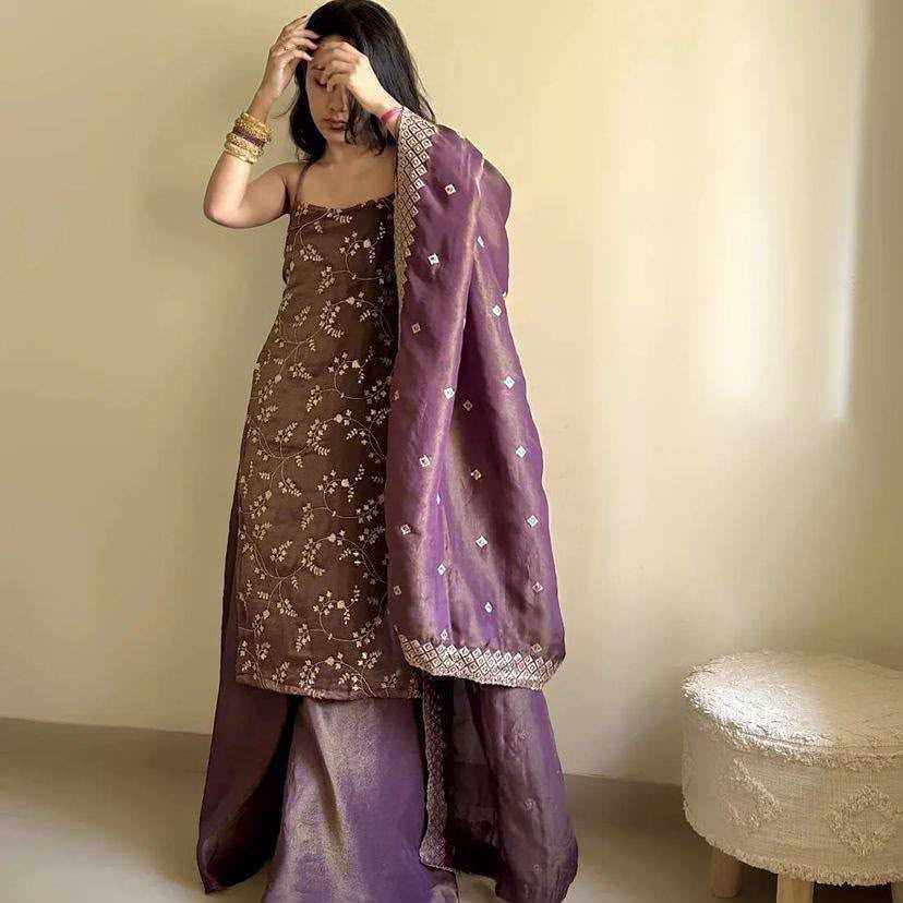 Heavy Silk Embroidery Suit