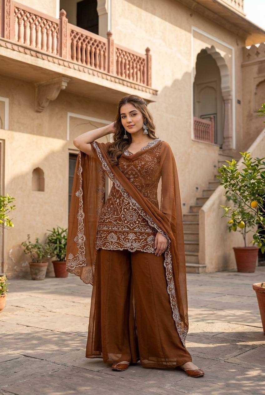 Georgette Embroidery Suit