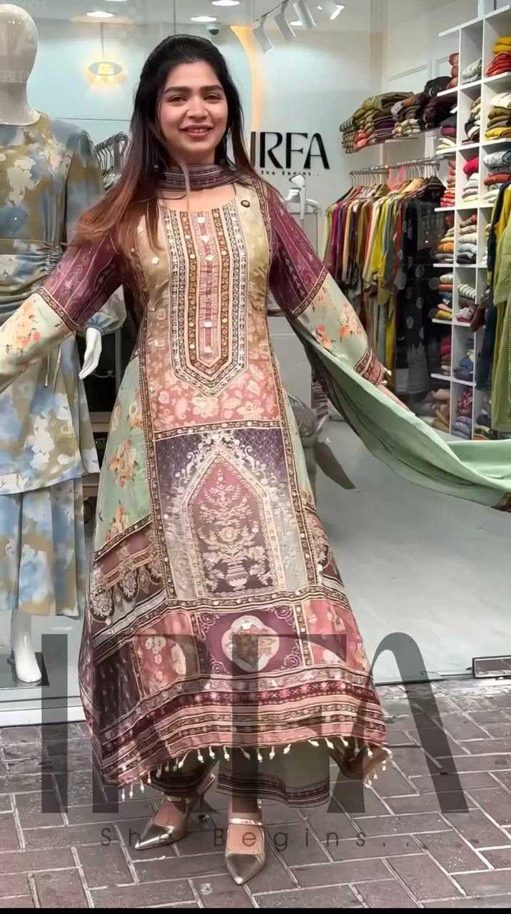 Faux Georgette Printed Suit