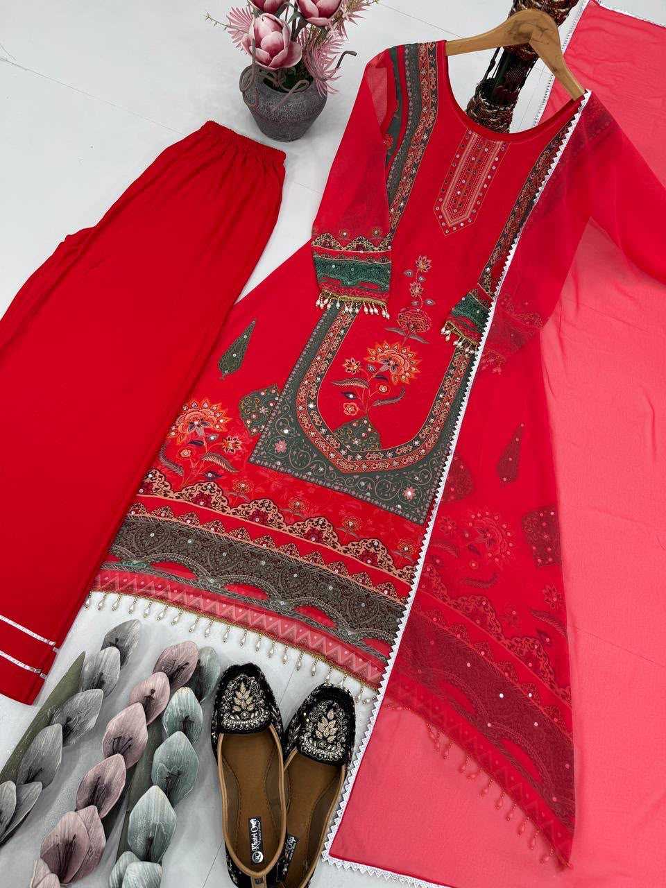 Faux Georgette Printed Suit 224